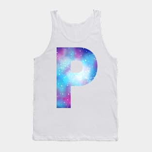 Letter P galaxy Tank Top